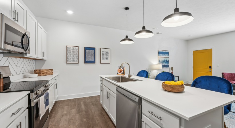 Kitchen and Living Room
